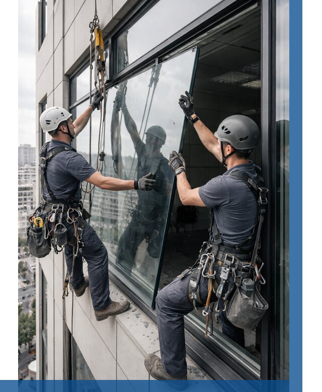 Замена стеклопакетов на высоте в Златоусте от 5671 р. | ВЫСОТНИК-Злт