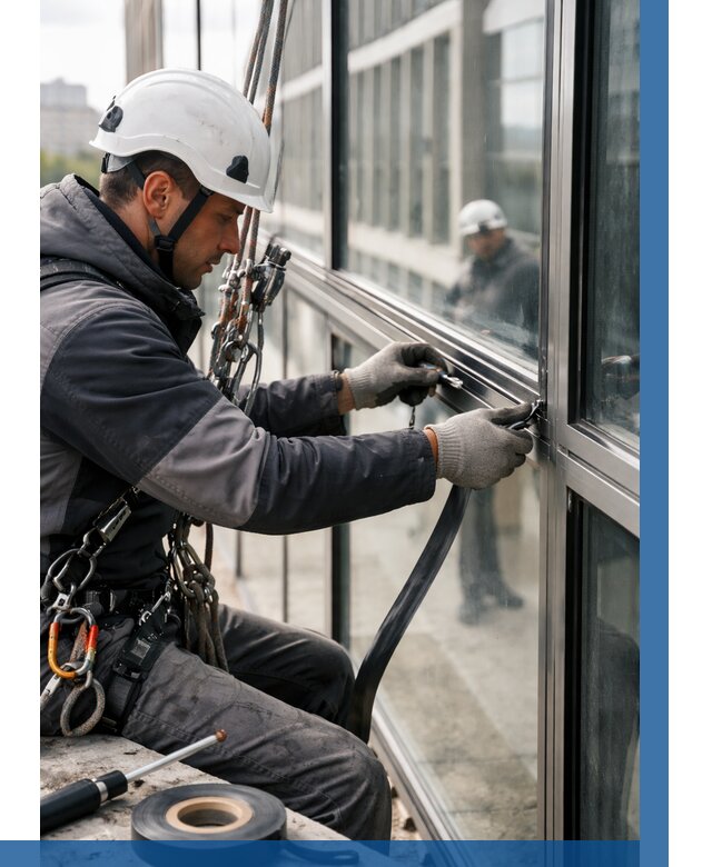 Ремонт витражных конструкций в Златоусте от 3609 р. | ВЫСОТНИК-Злт