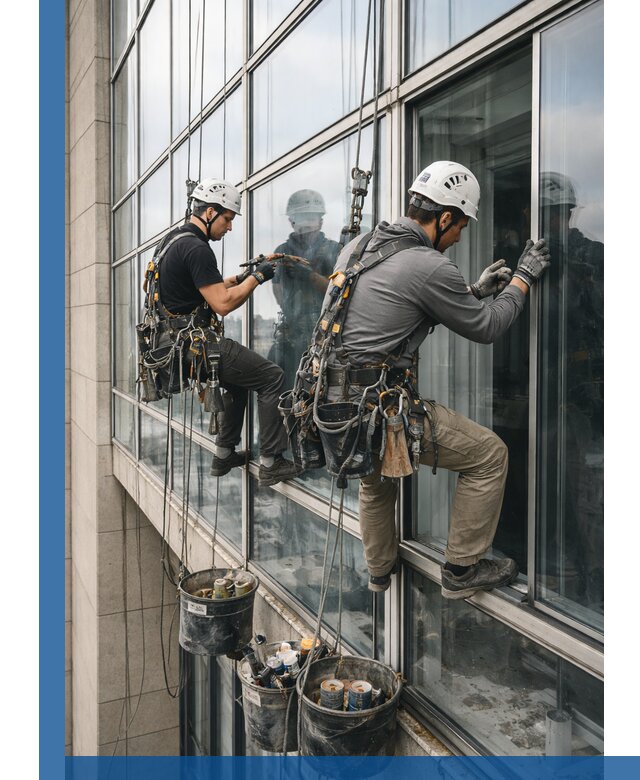 Ремонт витражных конструкций и фасадного остекления в Златоусте