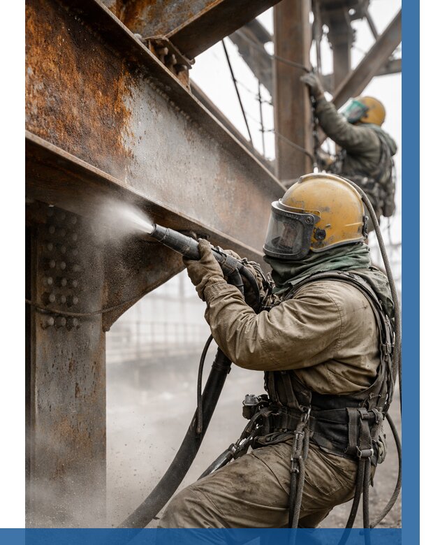 Пескоструйная очистка металлоконструкций в Златоусте по 619 р.  ВЫСОТНИК-Злт