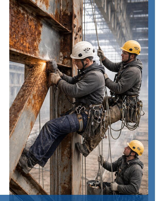 Зачистка металла от ржавчины в Златоусте от 361 р. | ВЫСОТНИК-Злт