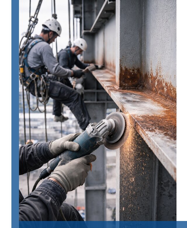 Зачистка металла от ржавчины и подготовка поверхностей в Златоусте