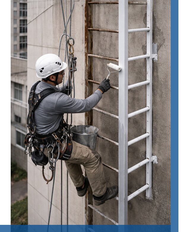 Покраска пожарных лестниц в Златоусте от 4640 р. | ВЫСОТНИК-Злт