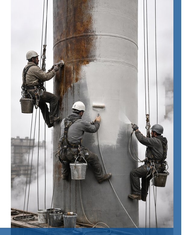 Покраска дымовых труб в Златоусте от 8764 р. | ВЫСОТНИК-Злт