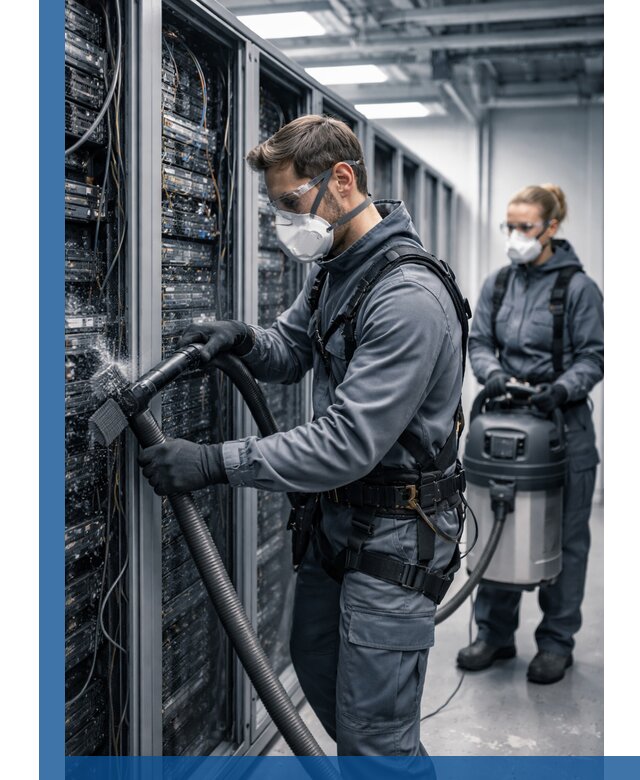 Обеспыливание серверной комнаты в Златоусте, профессиональная очистка