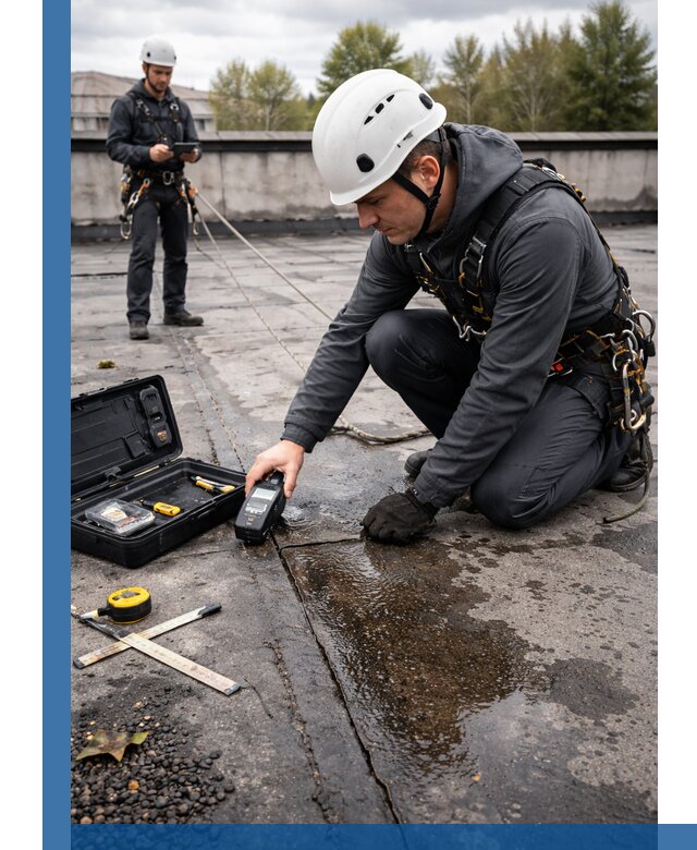 Обследование кровли на протечки и выявление дефектов в Златоусте