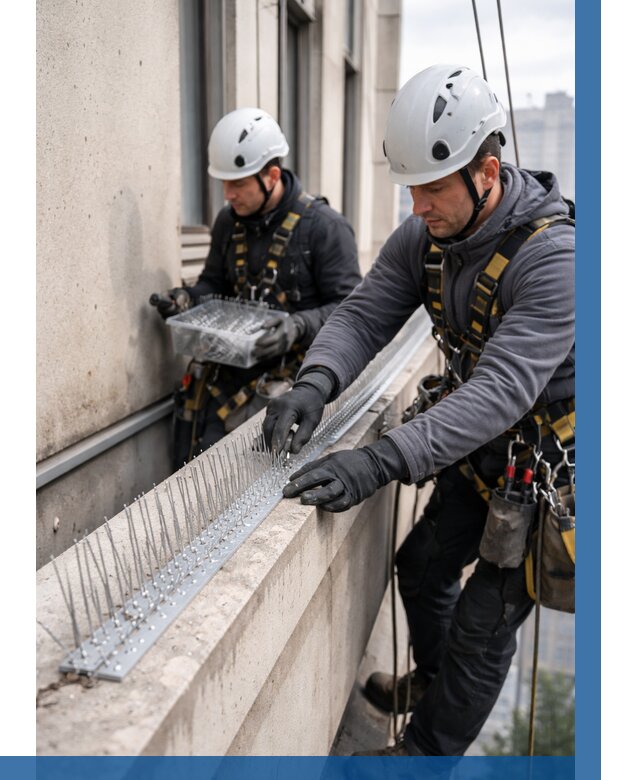 Установка шипов от птиц в Златоусте от 876 р. | ВЫСОТНИК-Злт